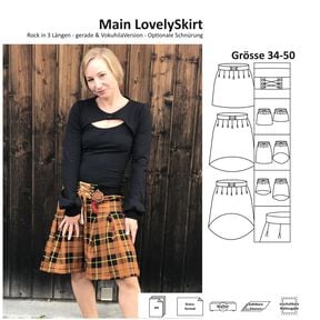 Main LovelySkirt  Damen  - Faltenrock inkl. Beamerdatei