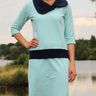Kleid mit Schalkragen "Megan", Schnittmuster Gr. 158 - 46 thumbnail number 4