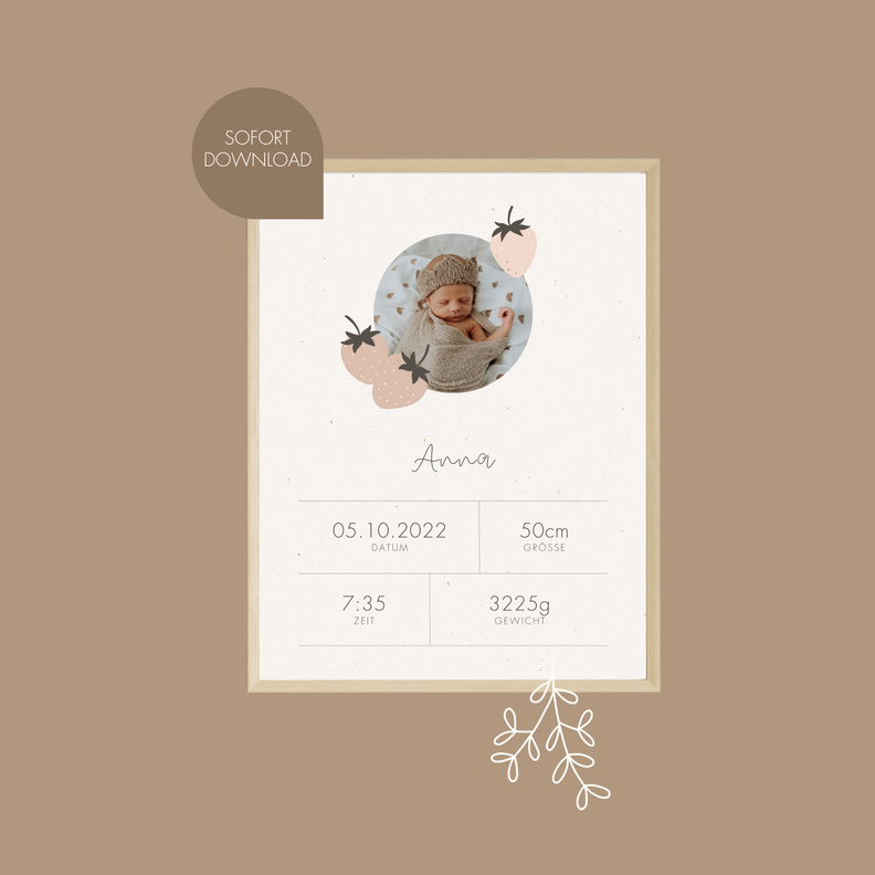 Plotter- und Laserdatei "ERDBEERE" SVG PNG image number 6