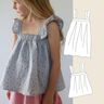 "Carla-Top & Dress Girls" für Musselin / Schnittmuster thumbnail number 1
