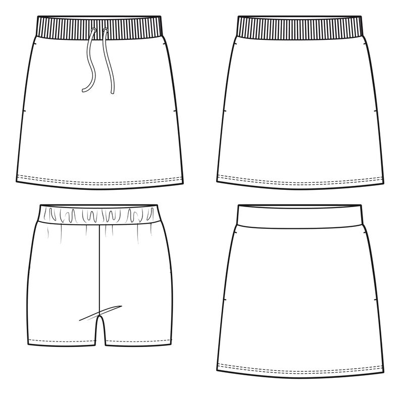 Damen Rock mit Shorts Skort Hosenrock CERGAS ♥ Gr. 34-56 image number 10