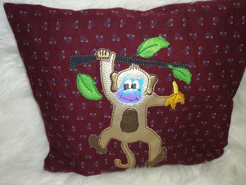  Stickdatei Affe mit Banane doodle 3 Größen image number 7