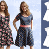 „Isa“ – Jerseykleid mit glockigem Rock, BU 80-116, A4+A0 thumbnail number 8