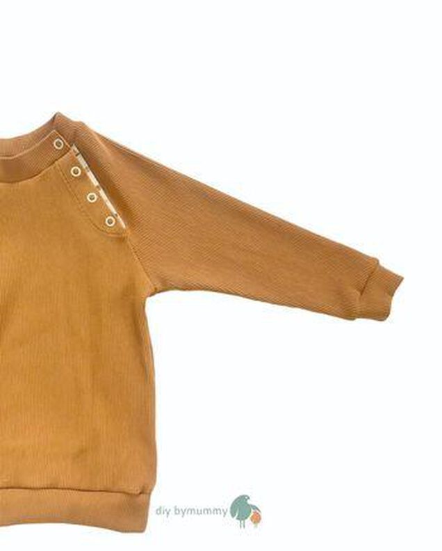 Knopfleisten Kinder Pullover BUTTON RAGLAN Baby Gr. 50 - 86 image number 5