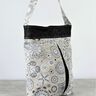 Tasche „Lizzy“ – mit farbiger Blende & Kellerfalte, 2 Größen thumbnail number 5