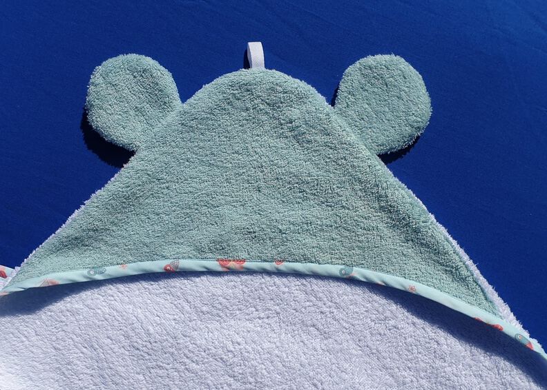 Kapuzenbadetuch mit Tierohren für Babys, Kleinkinder, Kinder image number 4