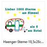 Camping Hänger - Lieber 1000 Sterne am Himmel Stickdatei  thumbnail number 2