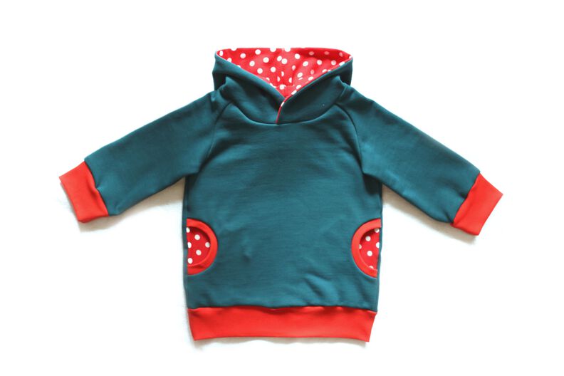 Babyhoodie/Kapuzenpullover Gr. 56-98 image number 1