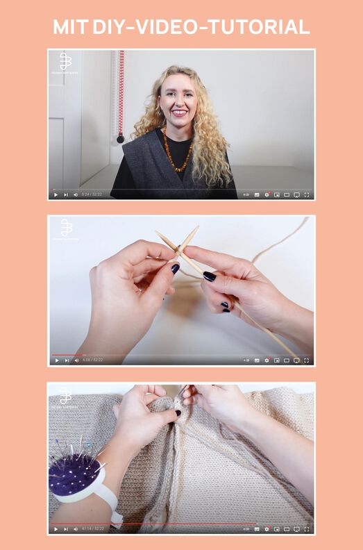 Schal mit Kragen zum Stricken inklusive Videoanleitung image number 7