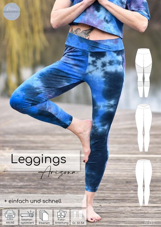 Leggings Damen – Schnittmuster Gr. 32-54 – Arizona #116 image number 5