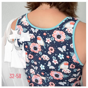 Damenunterhemd, Gr. 32-58, #ToppyTopster