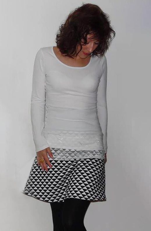 Rock A-Linie (34-58)  INVIDIA Schnittmuster Jerseyrock image number 4