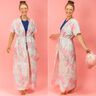 Sommer Kimono Bluse Kleid Jacke Cover-Up FLORES ♥Gr. 34-56 thumbnail number 7