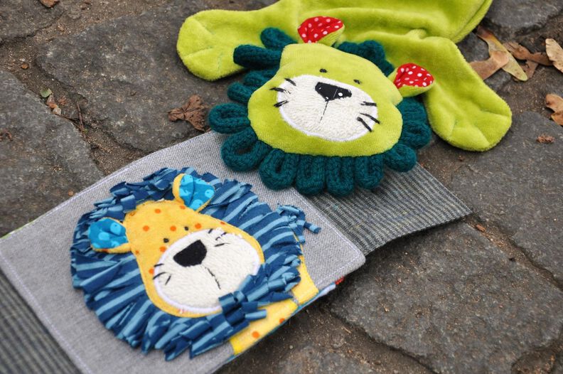 Löwenstarkes Kombipaket: Appliziervorlage Löwe Theo & Nähanleitung Theo Tatzenherz zum Vorteilspreis  image number 1