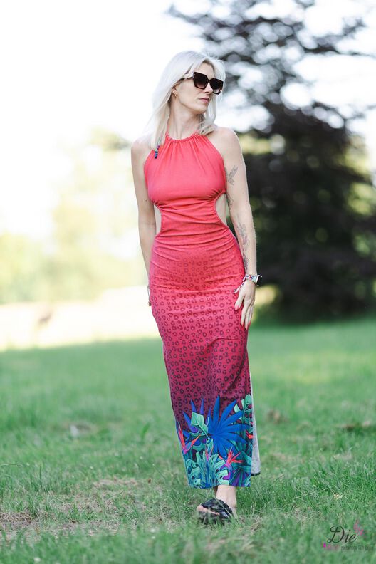 LACE UP DRESS rückenfrei Jerseykleid Schnittmuster Gr. 30-62 image number 5