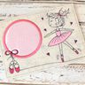 Stickdatei MugRug Untersetzer Ballerina 13x18cm und 13x20cm thumbnail number 2