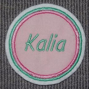 Kreis Rahmen mit doppeltem Rand Stickdatei in 16 Gr.