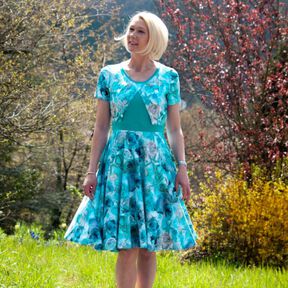 Kleid La Gazza Gr.32-54 inkl. Ebenen und Beamerdatei