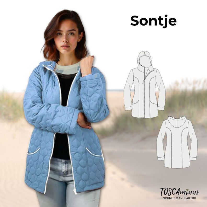 Schnittmuster Steppjacke SONTJE | Übergangsjacke mit Kapuze image number 1