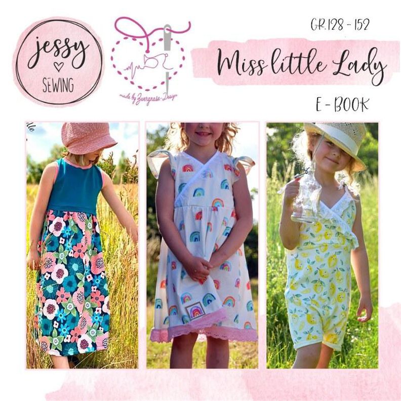 *MISS LITTLE LADY* Größenerweiterung 128-152 JUMPSUIT KLEID image number 1