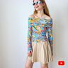Schulterfreies T Shirt/ Off Shoulder Oberteil  Gr. 32-60 thumbnail number 1