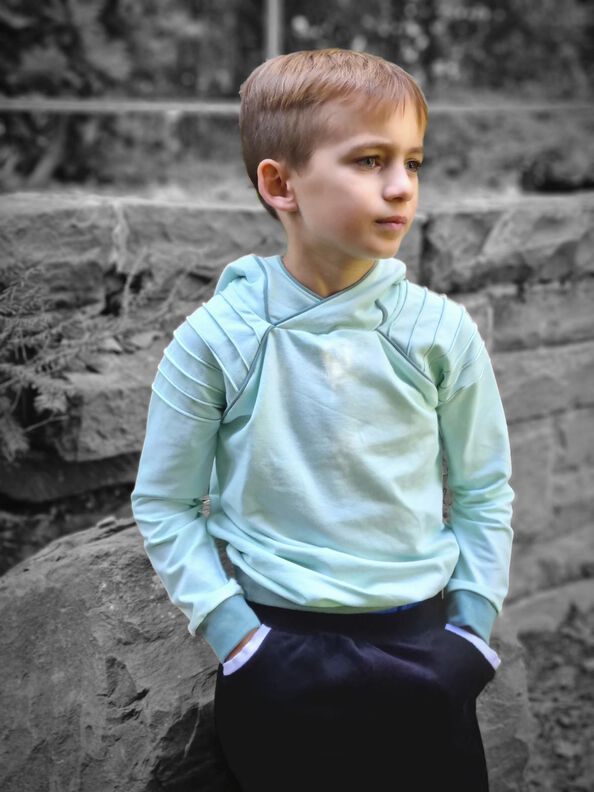 BEAMER + A0 lovely hoodie Kids&Teens 104-158 Pullover Kapuze image number 3