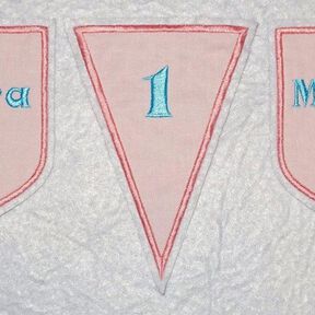 Stickdatei - Wimpel spitz Rahmen Dreieck