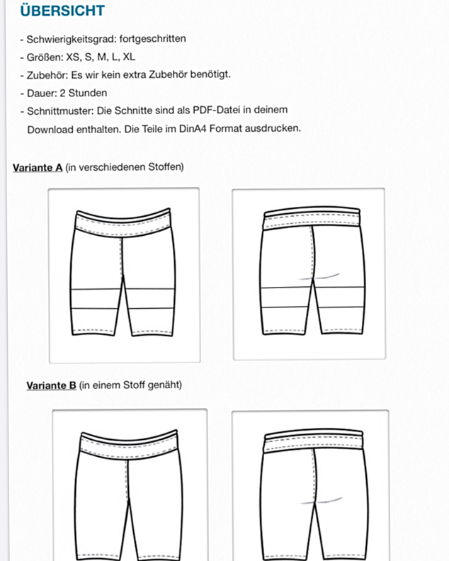 Sporthose #Jill Nähanleitung und Schnittmuster (XS-XL) image number 9