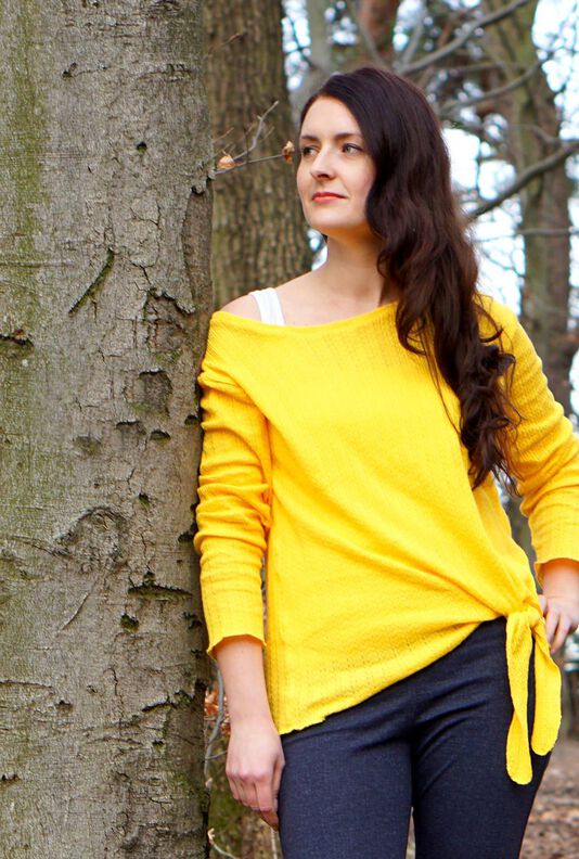 Pullover, Kleid mit Knoten (34-54) AMIZADE Schnittmuster image number 3