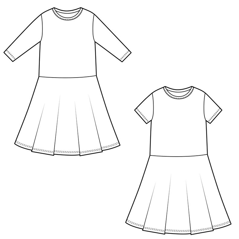 Kinder Kleid Drehkleid Jerseykleid CEPAT ♥ Gr. 92-164 image number 3