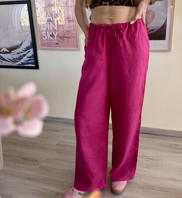Mid Waist Stoffhose  image number 8