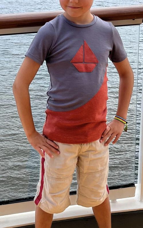 Tshirt "Summer-Sheep" für Wolle-Seide und ähnliches 80 - 152 image number 5