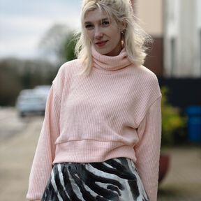 CROP TURTLENECK Rollkragen Pullover Schnittmuster Gr. 30-62