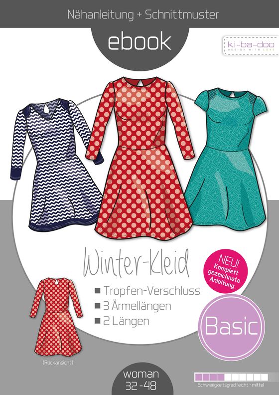 Ebook Basic Winterkleid Damen Gr. 32 - 48 DIN A4 PDF image number 4