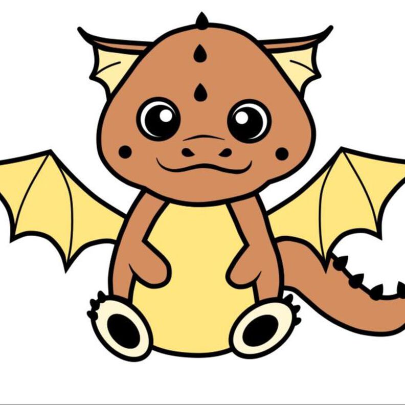 Drache Diego Applikationsvorlage PDF image number 1