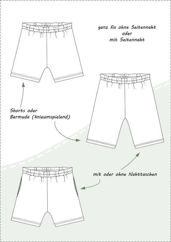 Alex Herren-Shorts mit Gummizug, knieumspielend + kurz,A4+A0 image number 8