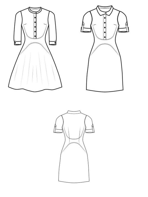 Kleid JANET Gr. 34-54 PDF-A4, A0 image number 2