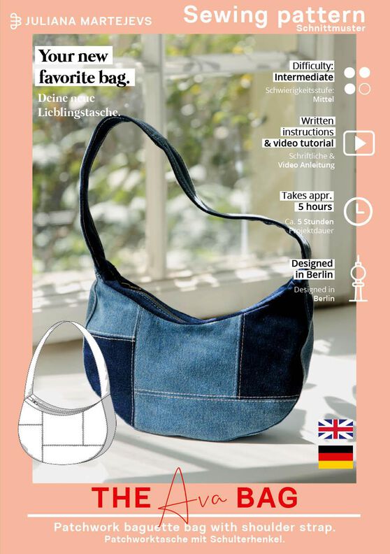 Patchwork Tasche Schnittmuster Schultertasche image number 6