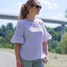 Bluse mit Rüsche (34-58) AREIA Damen Schnittmuster thumbnail number 1
