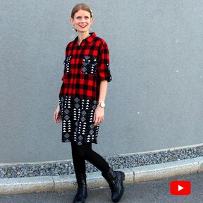 Upcycling Hemdblusenkleid "Carla" für alle Größen