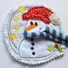 Stickdatei Schneemann doodle 3er SET 20x20cm thumbnail number 2