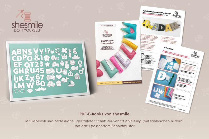 Buchstaben-Kette Letterello (Nähanleitung und Schnittmuster) image number 3