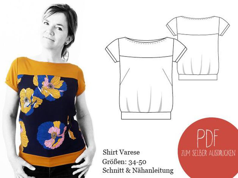 Shirt Varese, Schnittmuster, Gr. 34-50 image number 2