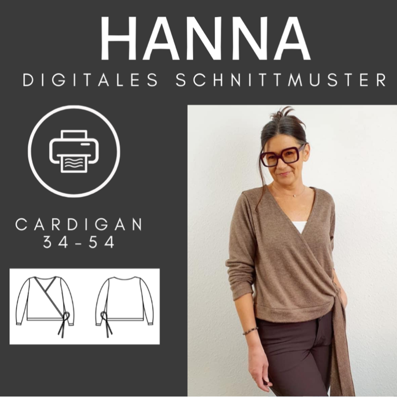 Hanna - Schnittmuster Cardigan / Jacke 34-54 image number 1