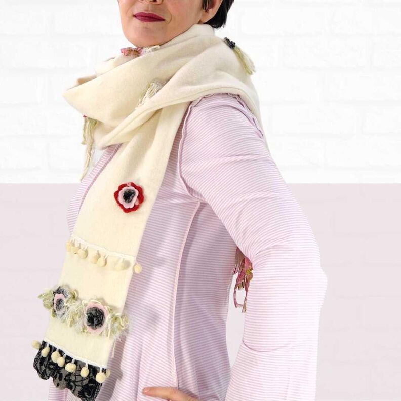 Schal Yuko / Stoffresteverwertung image number 2