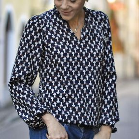 Bluse Damen - eBook Schnittmuster - 32-54 - Madrid#135