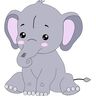 Applikationsvorlage Elli Elefant thumbnail number 1