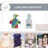 Long Beachhoodie Gr. 62-164, Badeponcho, Frottee, Musselin thumbnail number 1