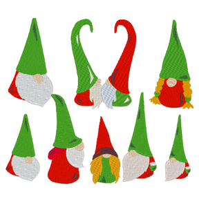Gnome Zwerg Weihnachten Stickdatei