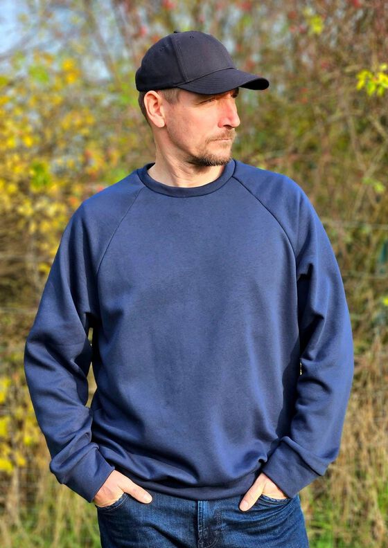Raglanhoodie Herren –  Schnittmuster Gr. XS-4XL – Denver  image number 9